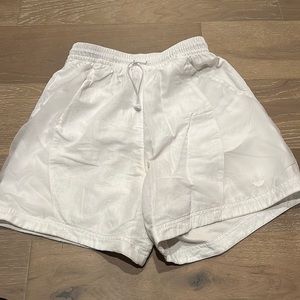 White Adidas shorts